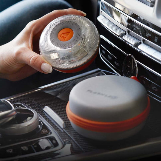 flashled baliza v16 con funda y fabricación española